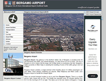Tablet Screenshot of bergamo-airport.com